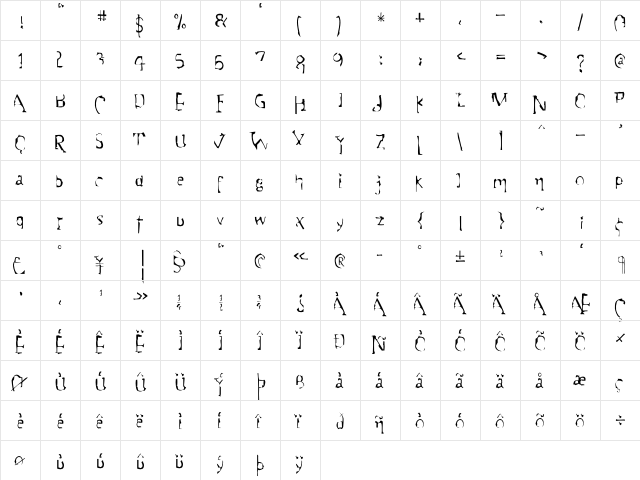 Motive Light  glyph index