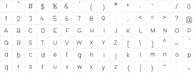 FISHSTICKS01 normal  glyph index