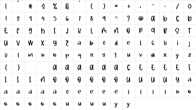 Smart Home Regular  glyph index