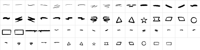 Surf Breaks Swash Regular  glyph index
