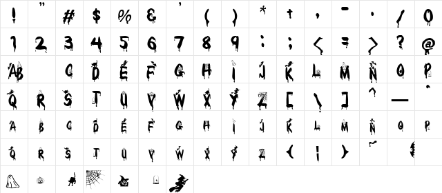 Clb:Halloween Normal  glyph index
