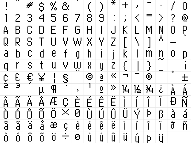 copy 09_56 Regular  glyph index