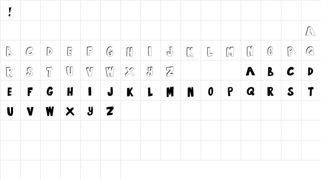 Summertime Lovin Regular  glyph index