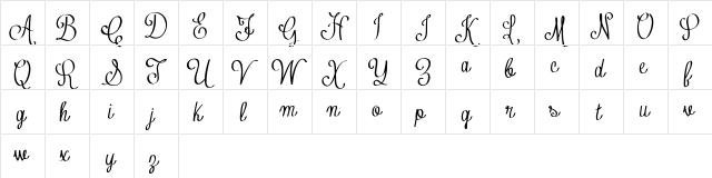 Contribute_FREE-version Regular  glyph index