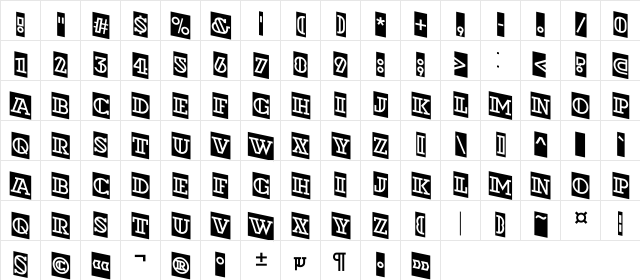 a_DexterDecorCmDn Regular  glyph index
