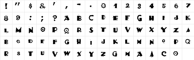 HotTamale Regular  glyph index