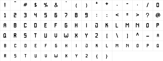 subakrie Regular  glyph index