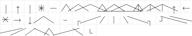 ArborWin Regular  glyph index