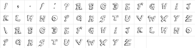 Snot Regular  glyph index