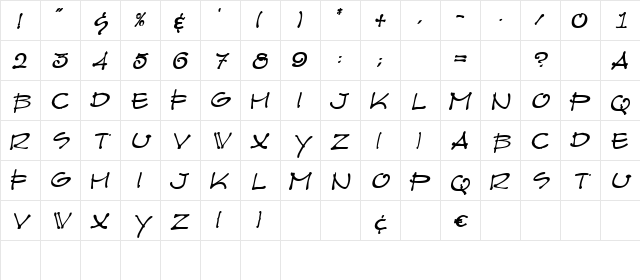 Architect MediumOblique  glyph index