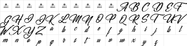 South Gardens Personal Use Regular  glyph index