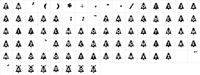 Tanne DB Normal  glyph index