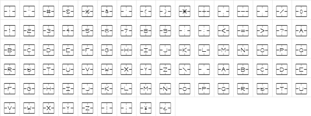 Laser Systems Normal  glyph index