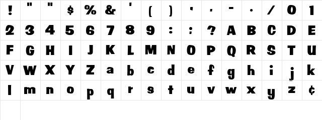 2 Auction Block DNA Regular  glyph index
