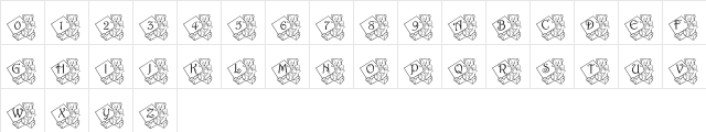 pf_xmas teddy Regular  glyph index