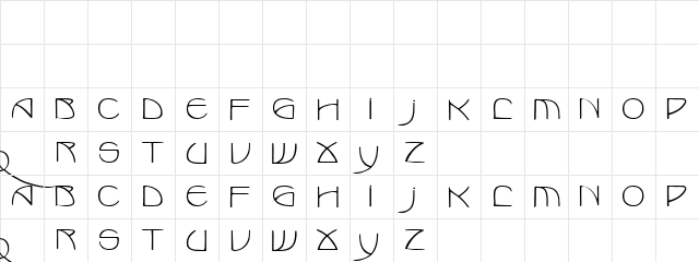 JacksonCaps Normal  glyph index