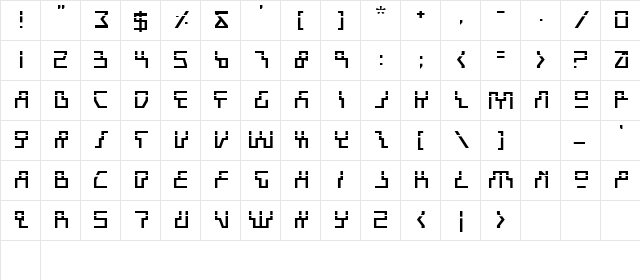 Beam Rider Laser Laser  glyph index