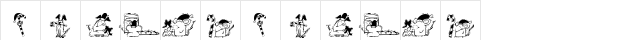 KR Christmas 2002 Dings 3 Regular  glyph index