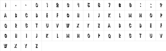 Secca Regular  glyph index