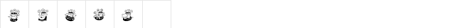 KR Coffee Dings Regular  glyph index