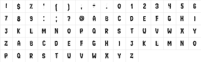 Ignorant Regular  glyph index