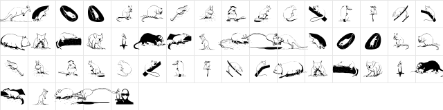 AustranimalsOne Regular  glyph index