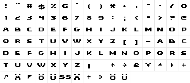 HISKYFLIPPERHIBOLD Regular  glyph index