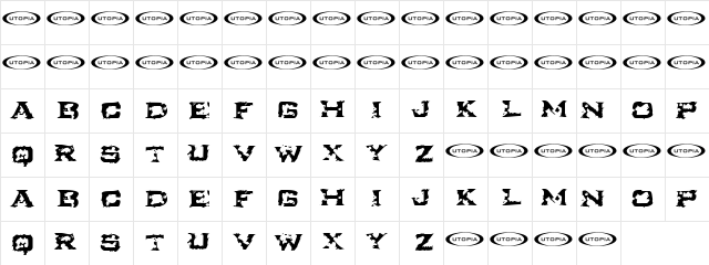 Turbulence Regular  glyph index