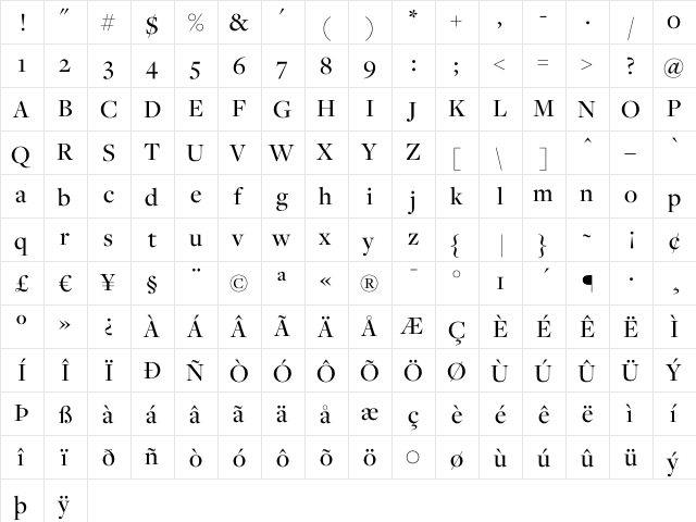 Freight Disp Medium  glyph index