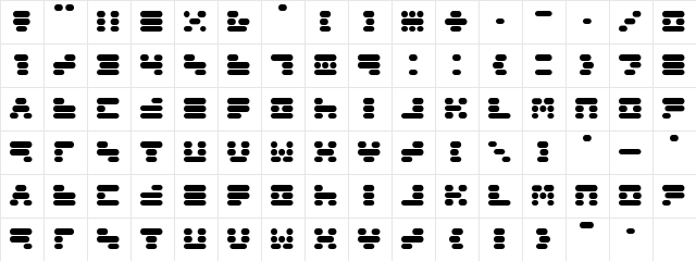 Capsule 3  glyph index
