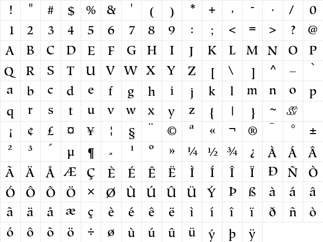 Glossary Medium SSi Medium  glyph index