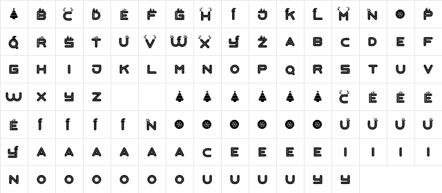 Love Santa Regular  glyph index