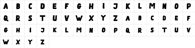 Tualang Regular  glyph index