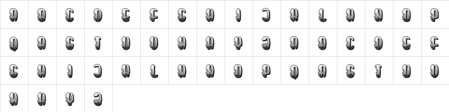 Poetico Regular  glyph index