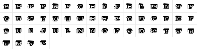 Control Regular  glyph index