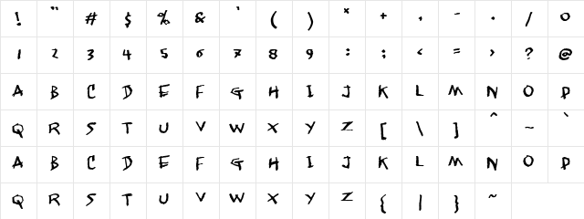 Maple Leaves Regular  glyph index