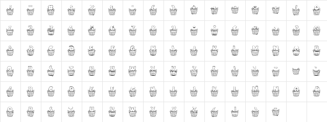 LD Apple Harvest Regular  glyph index