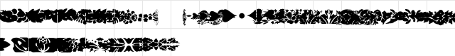 Dividers & Misc Regular  glyph index