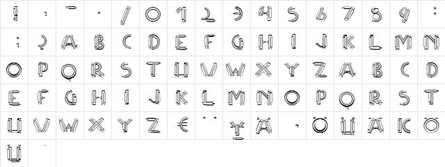 MultiCapsOne Regular  glyph index
