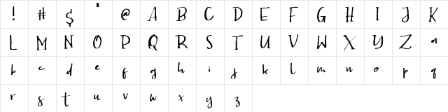 Hector Regular  glyph index