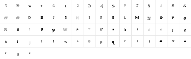FS Collaboration 1 Regular  glyph index