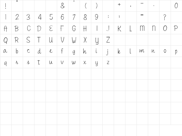 2Peas Champagne Regular  glyph index