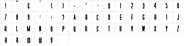 Diner Obese  glyph index