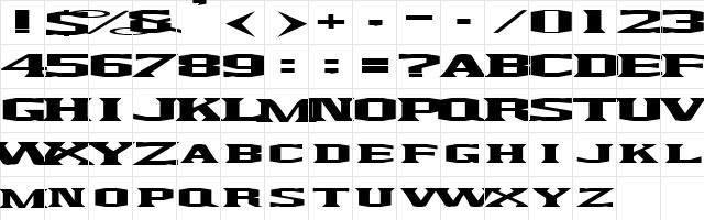 Kingfresh Regular  glyph index