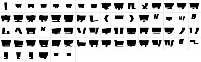 HyperLalabellJN Regular  glyph index