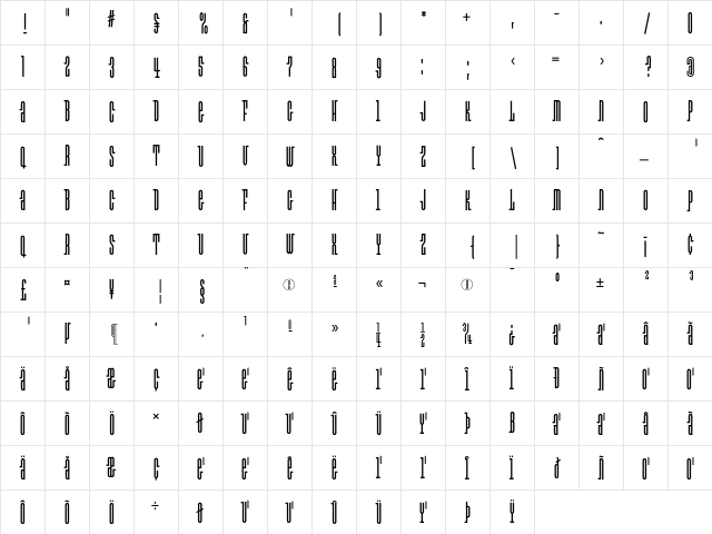Exit Medium  glyph index