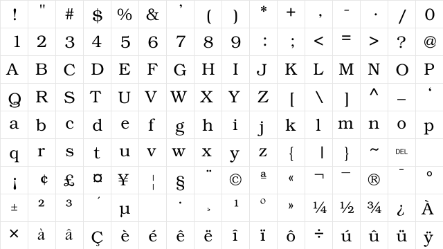 KacstTitle KacstTitle  glyph index