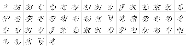 LMS Nutcracker Ballet Regular  glyph index