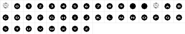 AlphaShapes octagons 2 Normal  glyph index