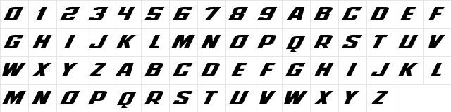 BostonCollegeEagles Regular  glyph index